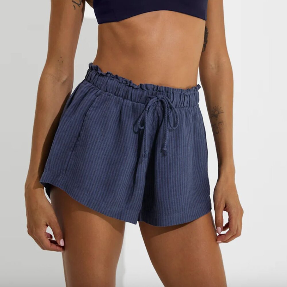 Left On Friday Getaway Short, size small, varsity/sprint, linen